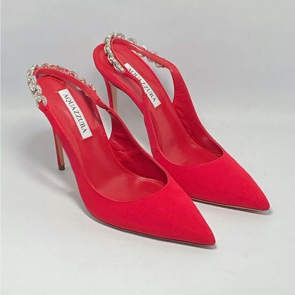 Aquazzura Love Link Slingback Pumps size 40 - Picture 7 of 14